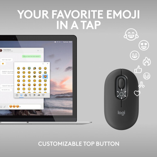 Logitech Logitech POP Mouse  Wireless Mouse with Customizable Emojis  SilentTou 2