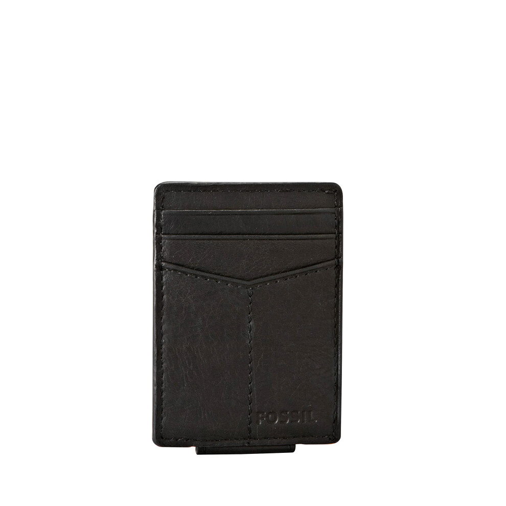 Fossil Men's Ingram Leather Magnetic Card Case with Money Clip Wallet