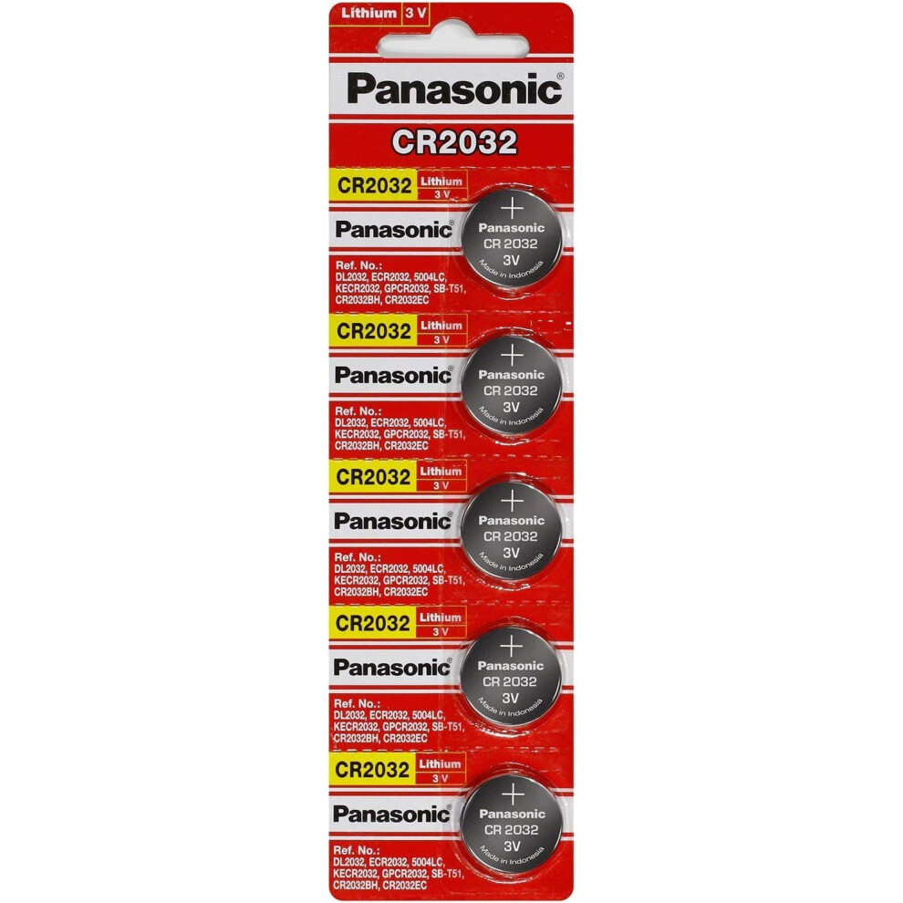 Panasonic Lot of 100 Batteries CR2032 DL2032 ECR2032 3V Lithium Coin B