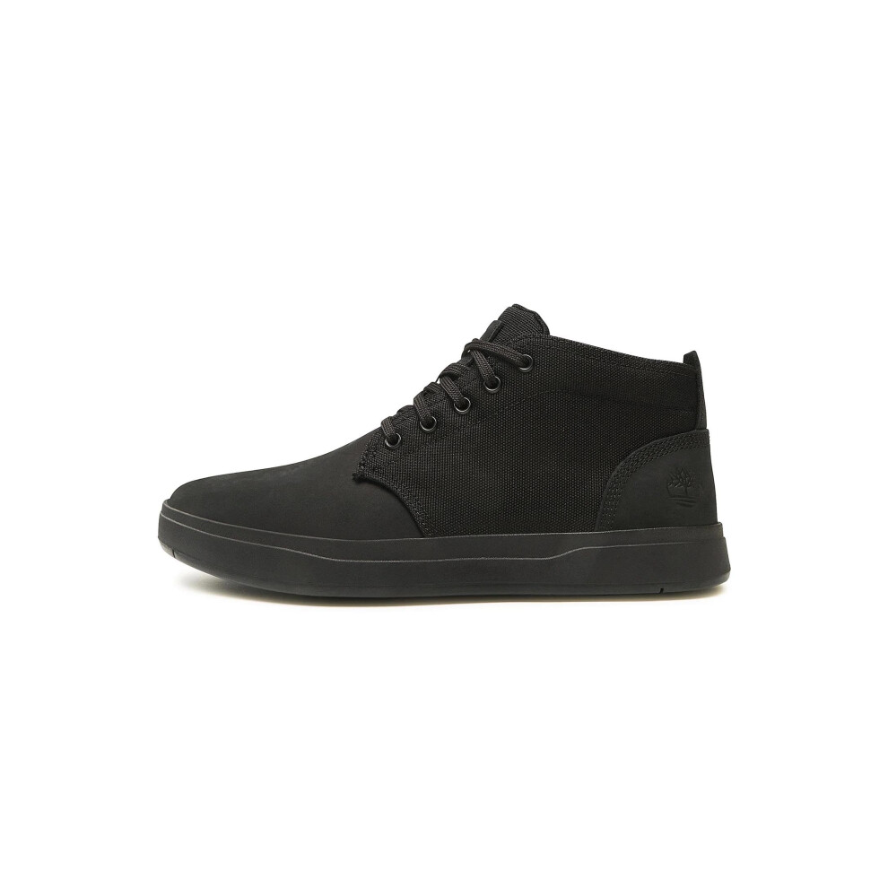 Timberland Men's Davis Square Chukka Shoe  Blackout Nubuck  9.5