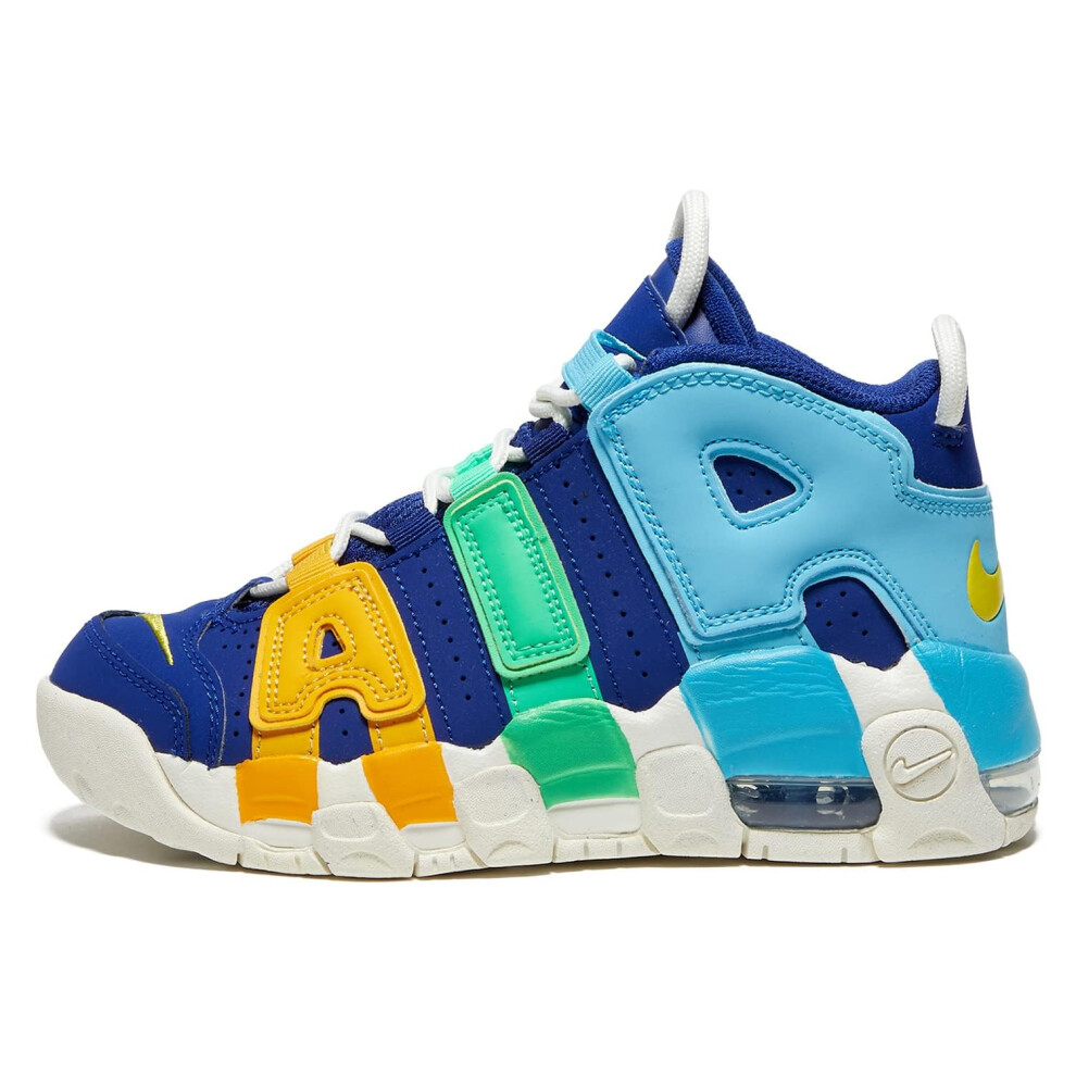 Nike Boy's Air More Uptempo (Big Kid) Deep Royal Blue/Optic Yellow/Bal