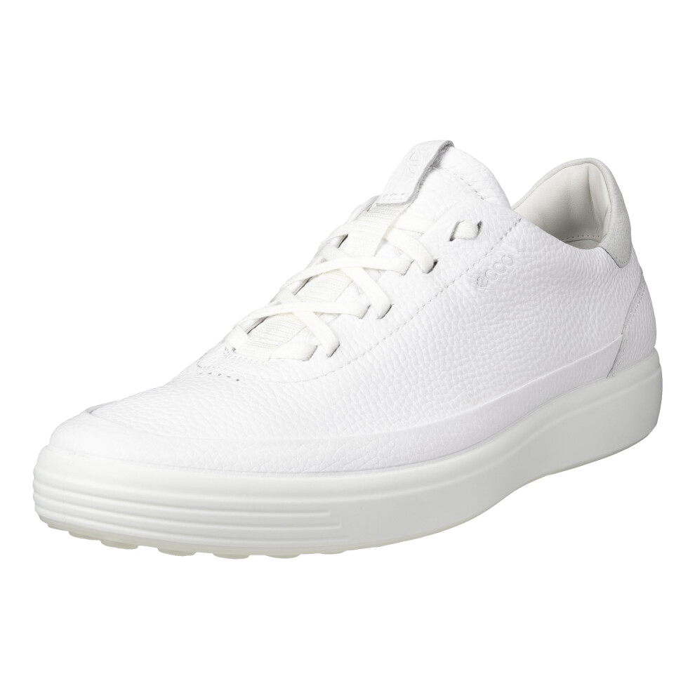 ECCO Men's Soft 7 LACE UP Sneaker  Bright White/Shadow White  12-12.5