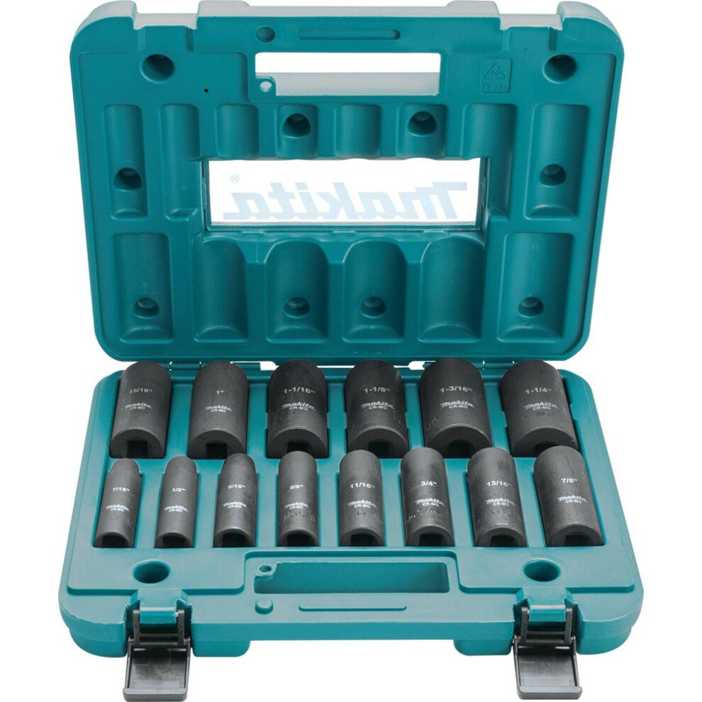 Makita A-96372 1/2"" Drive Impact Socket Set (14 Piece)