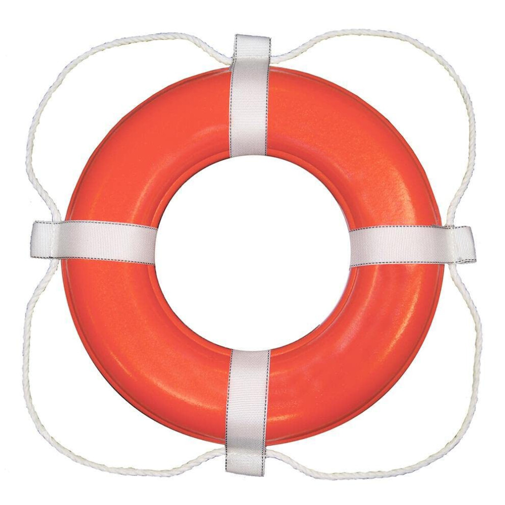 Taylor Made Products 383 30 Life Ring  Orange with White Rope