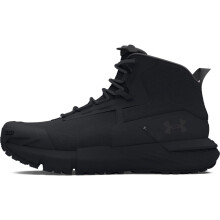 Botas tácticas Under Armour Charged Valsetz Mid para hombre, (001) Negro/Gris, 10 US