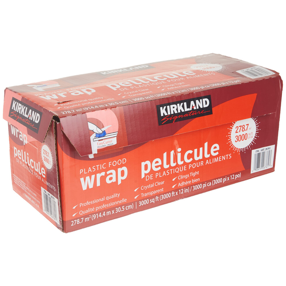 Kirkland Signature Plastic Food Wrap  12 Inch x 3 000 Foot