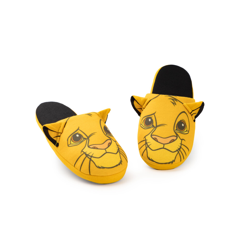 (1-2 UK) Disney Mule Slippers (Unisex Kids Yellow)