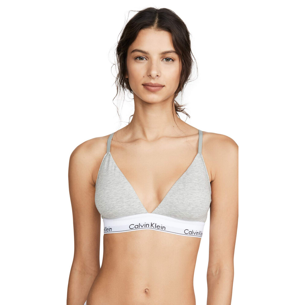 Calvin Klein Women's Modern Cotton Lightly Lined Triangle Wireless Bra