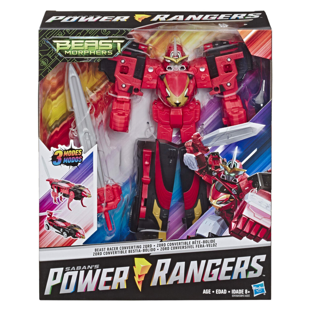 Power Rangers Beast Morphers Beast Racer Zord Converting Action Figure