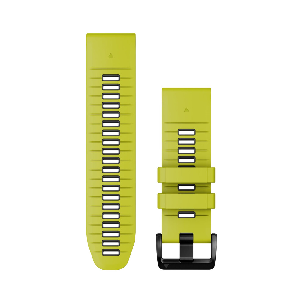 Garmin QuickFit 26 mm Watch Band - Electric Lime/Graphite Silicone Ban