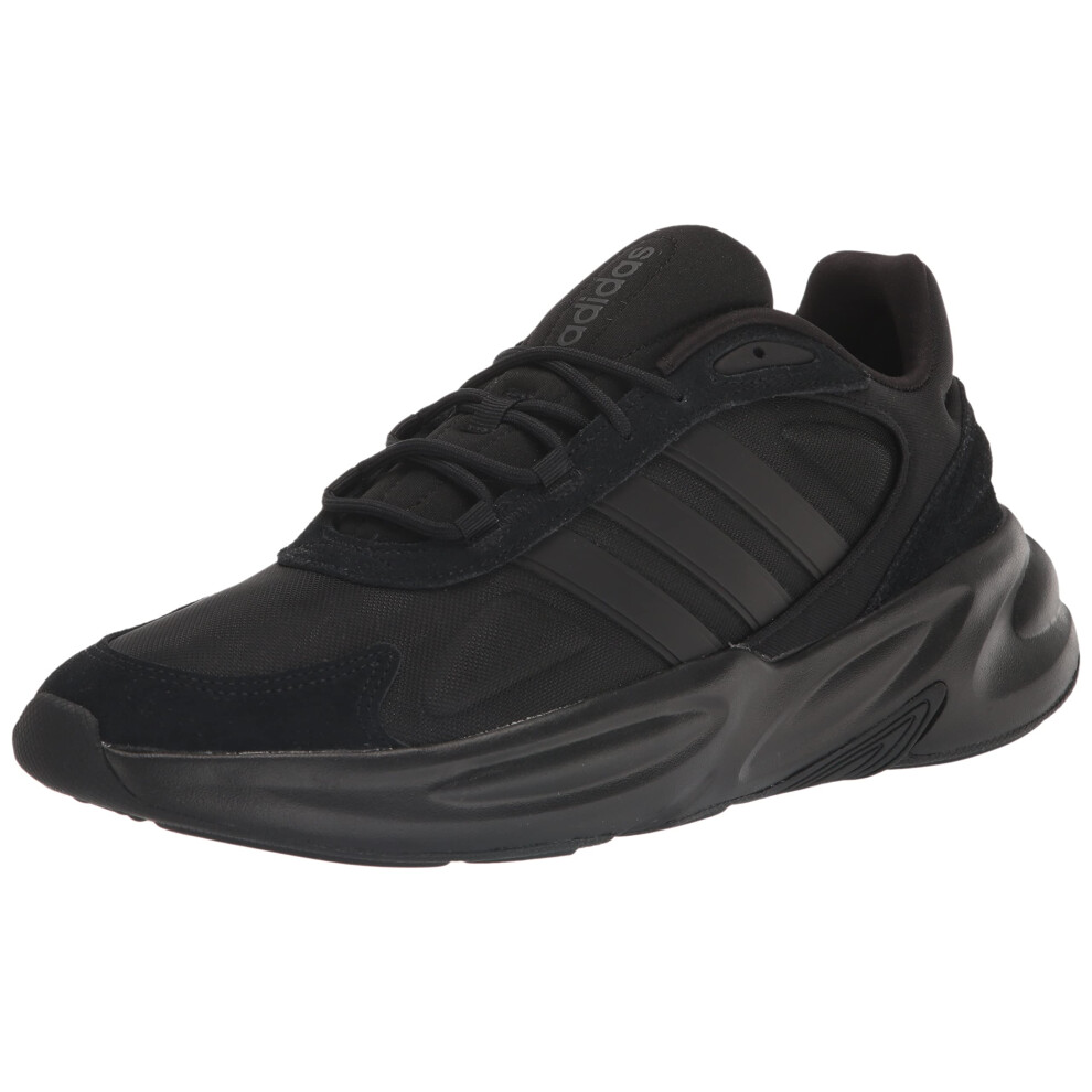 adidas Men's Ozelle Running Shoe  Black/Black/Carbon  12