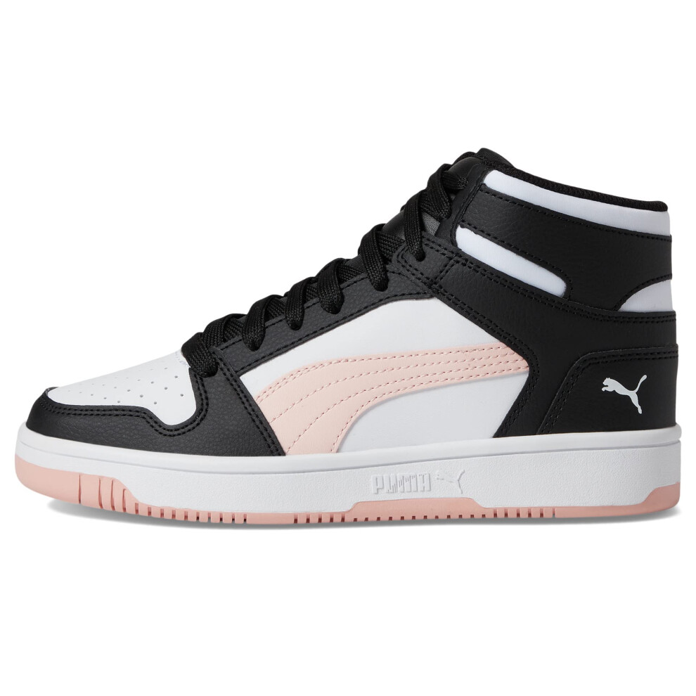 PUMA Rebound Layup Synthetic Leather (Big Kid) Puma Black/Rose Dust 4