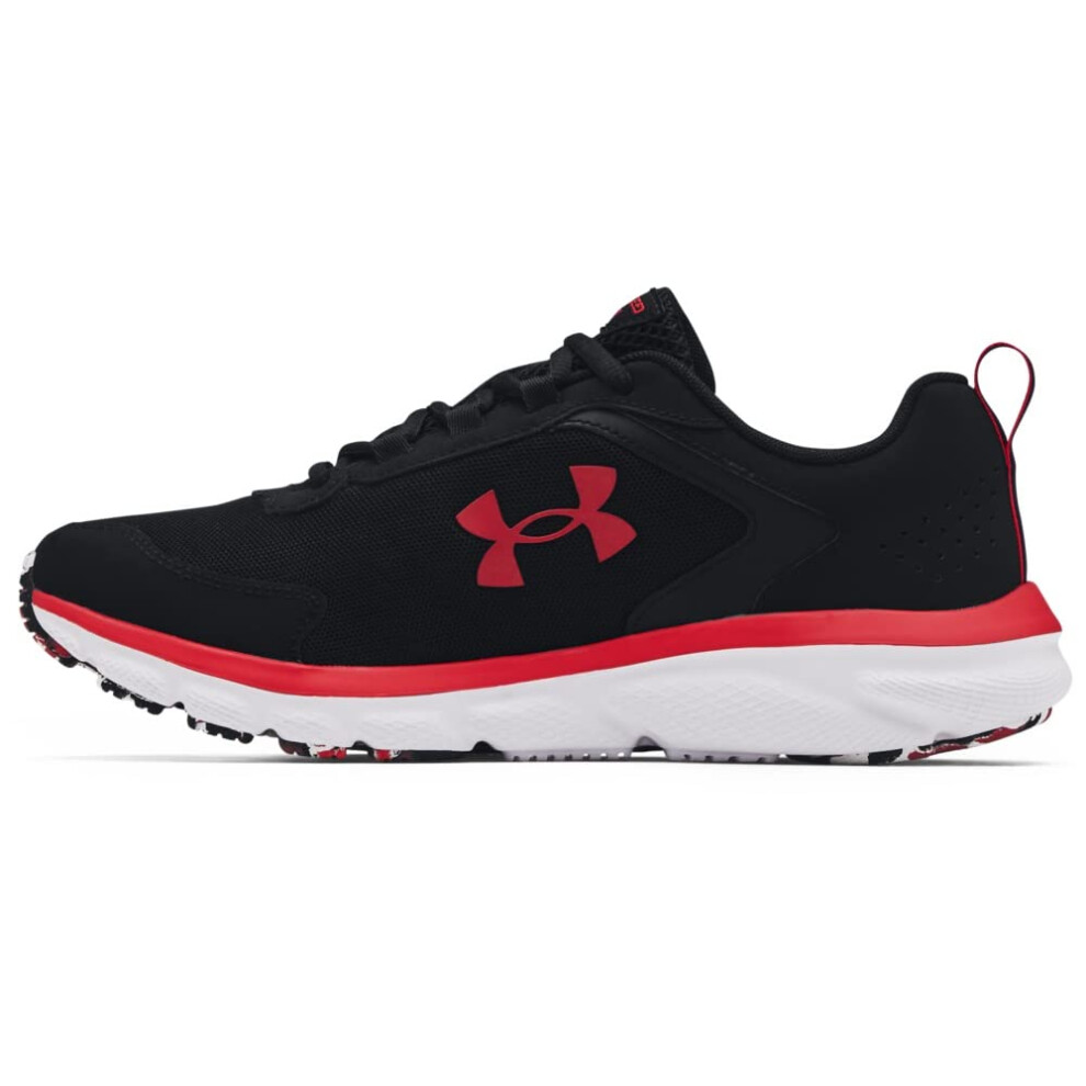 Under Armour Mens Charged Assert 9 Marble Running Shoe  Black(001 Red