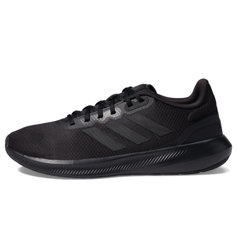 adidas Men's Run Falcon 3.0 Shoe  Black/Black/Carbon  9