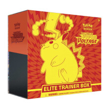 Cartas Pokémon: Espada y Escudo 4 Vivid Voltage Elite Pikachu - Caja de Entrenador, Multicolor