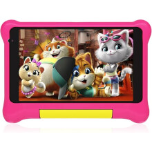 Kids Tablet 7 Inch, Android 12 Tablet for Kids Quad Core 32GB ROM Quad Core, Dual Camera,WiFi, Parental Control Tablets with Kid-Proof Case