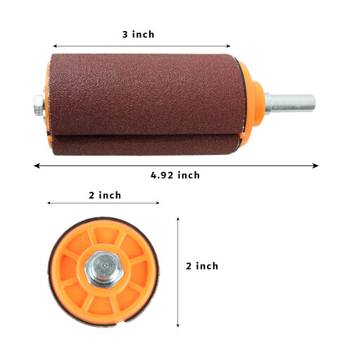 O'SKOOL 2 inch x 3 inch Sanding Drum Kit for Drill or Drill Press 1