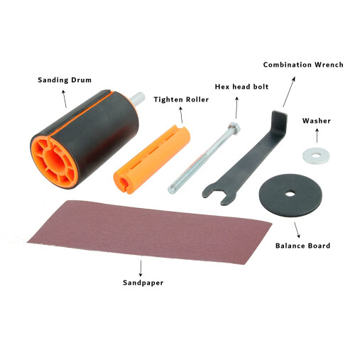 O'SKOOL 2 inch x 3 inch Sanding Drum Kit for Drill or Drill Press 2