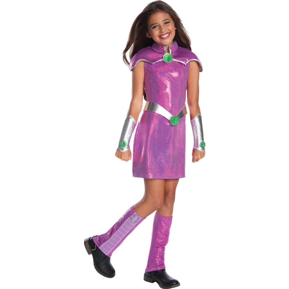 Rubie's Girl's DC Superhero Deluxe Starfire Costume  Large  Multicolor