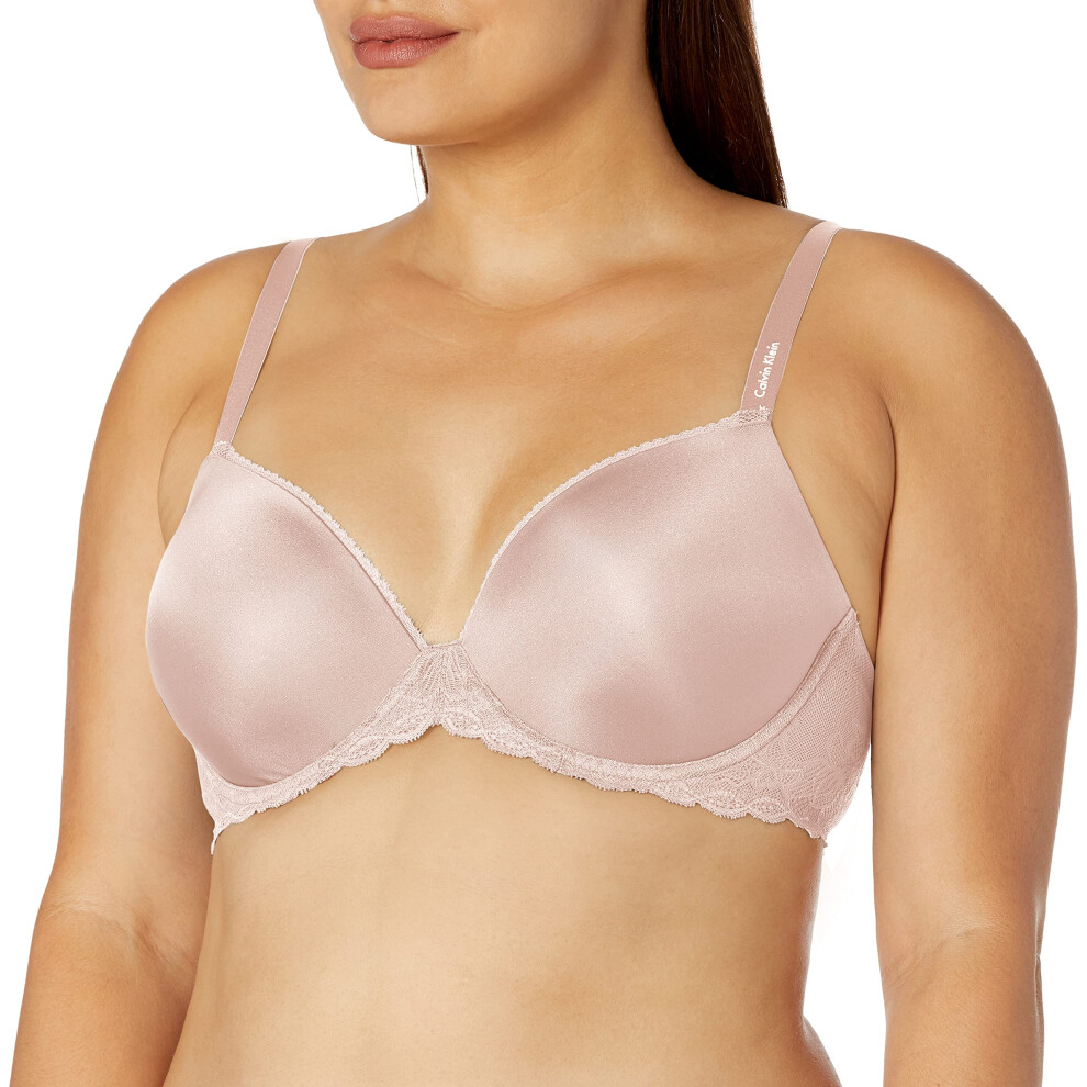 Calvin Klein Women's Seductive Comfort with Lace Lift Demi Bra  Barely