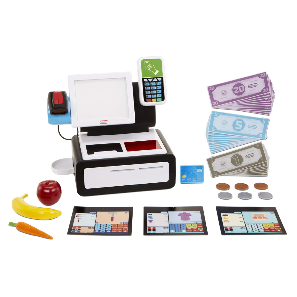 Little Tikes First Self-Checkout Stand Realistic Cash Register Pretend