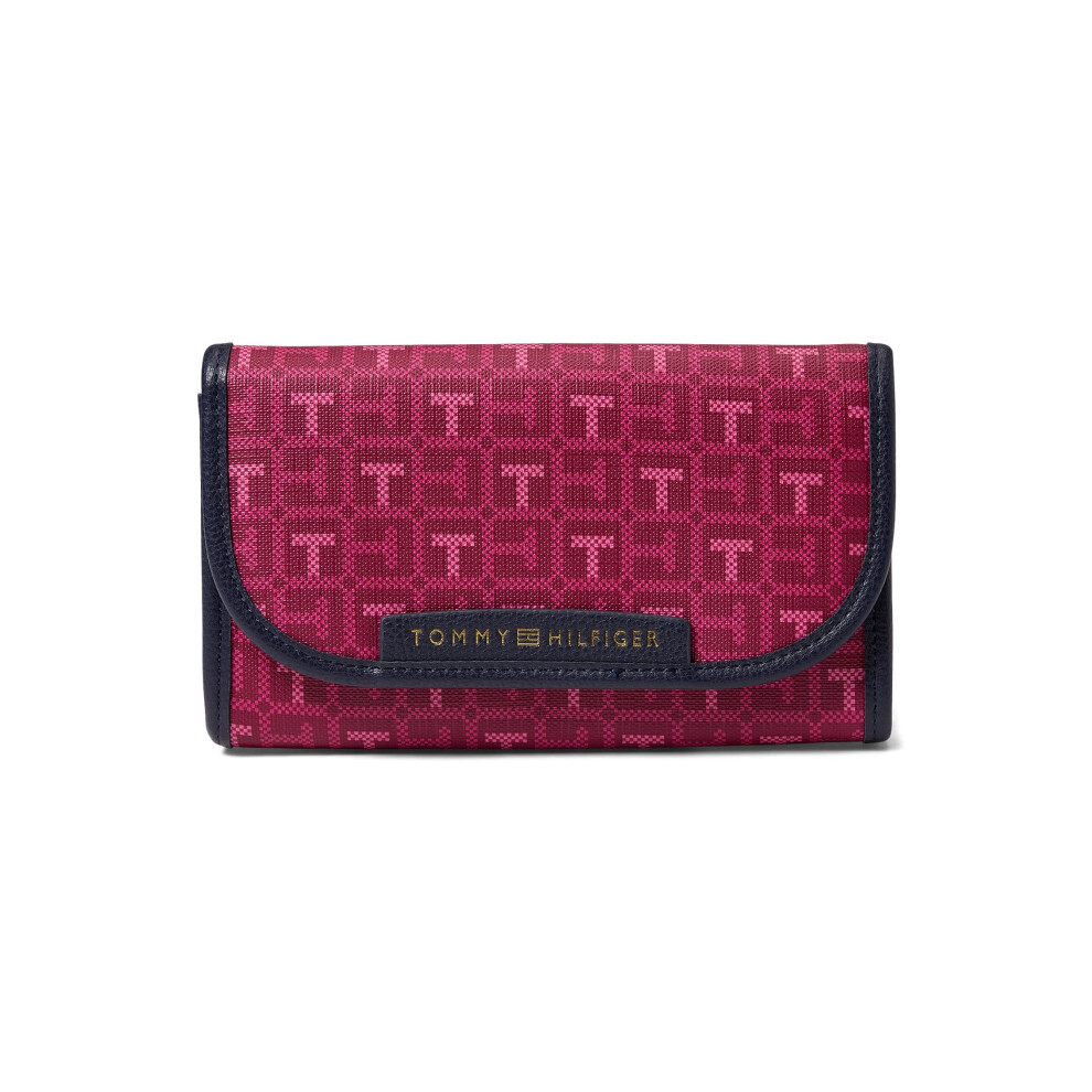 Tommy Hilfiger Kennedy II Flap Continental Wallet-Coated Square Monogr