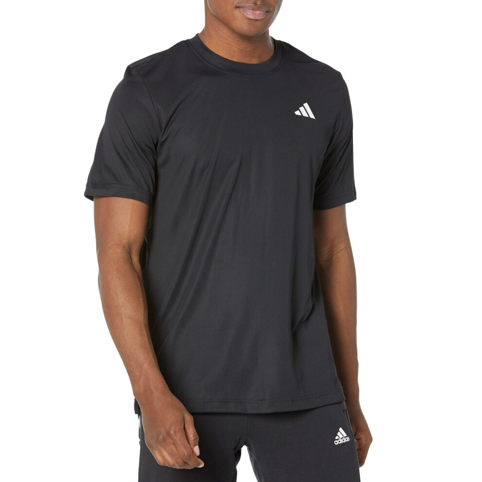 adidas Men's Club Tennis T-Shirt  Black  Medium