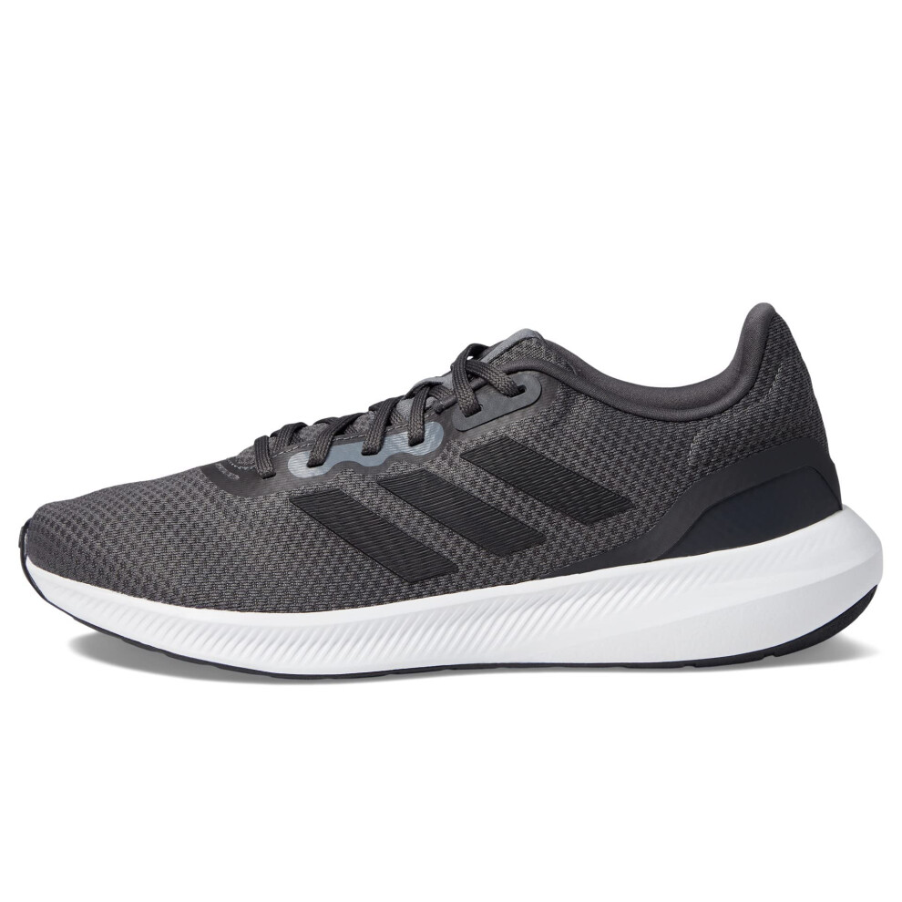 adidas Men's Run Falcon 3.0 Shoe  Grey/Black/Carbon (Wide)  8.5