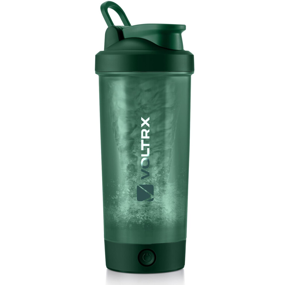 Electric Protein Shaker Bottle 600ml USB-C Rechargeable Mixer Dark Green - Image 4