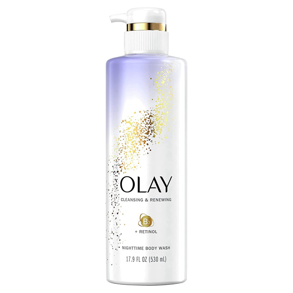 Olay Cleansing & Renewing Nighttime Body Wash  17.9 Fluid Ounce (Pack