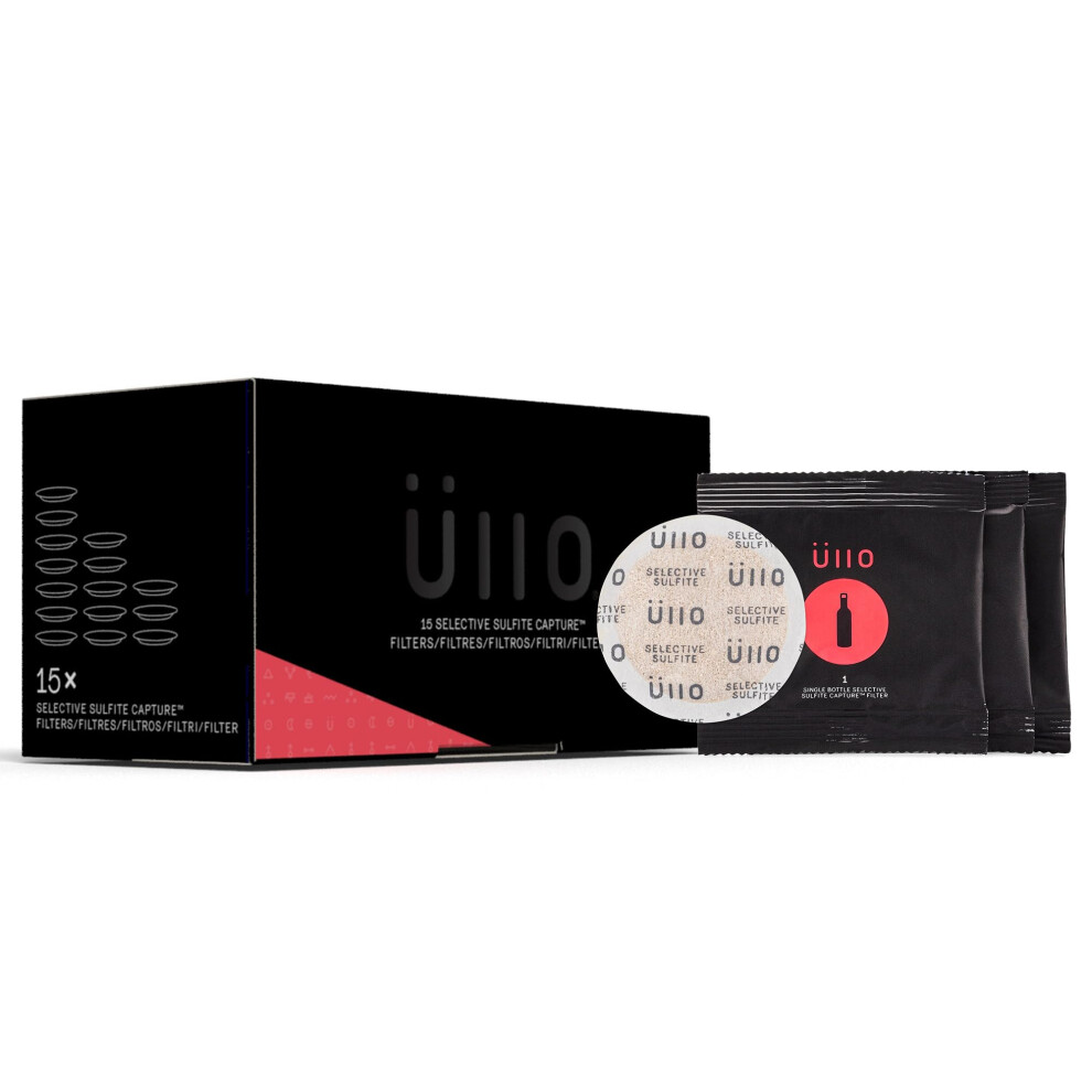 Ullo Full Bottle Replacement Filters (15 Pack) With Selective Sulfite