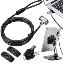 AboveTEK Laptop Lock Tablet Lock Security Cable 2 Keys Sturdy Steel