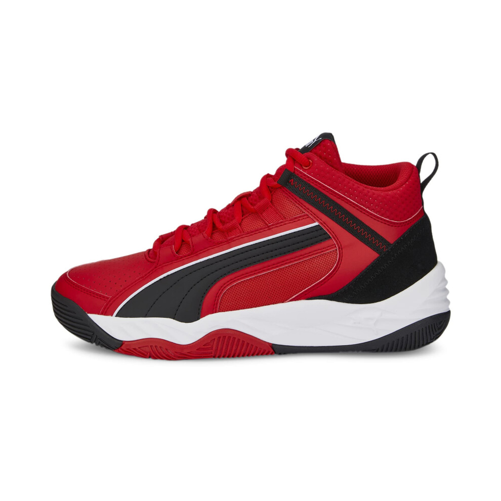 PUMA mens Rebound Future Evo Core Sneaker  High Risk Red-puma Black-pu