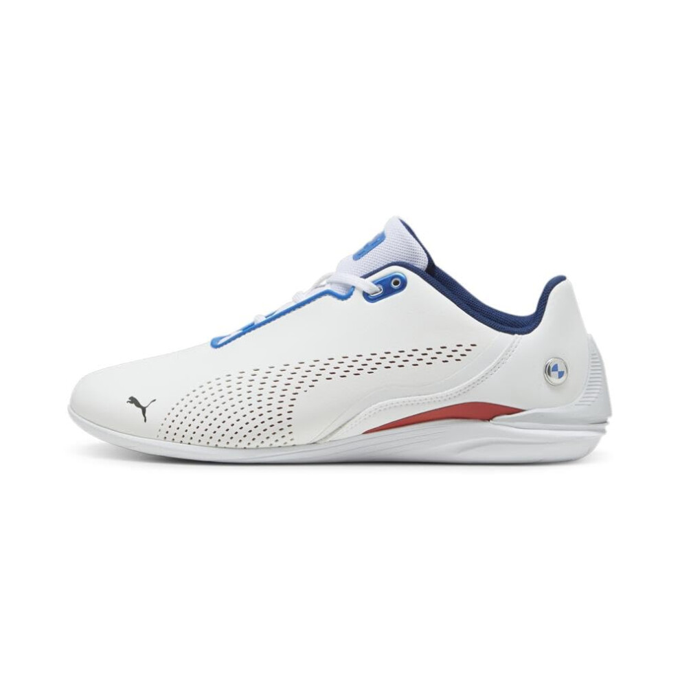 PUMA Men's BMW MMS Drift CAT Decima Sneaker  White-Pro Blue-Pop Red  9