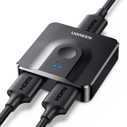 UGREEN HDMI Switch 1x HDMI til 2x HDMI 4K@60Hz - Sort