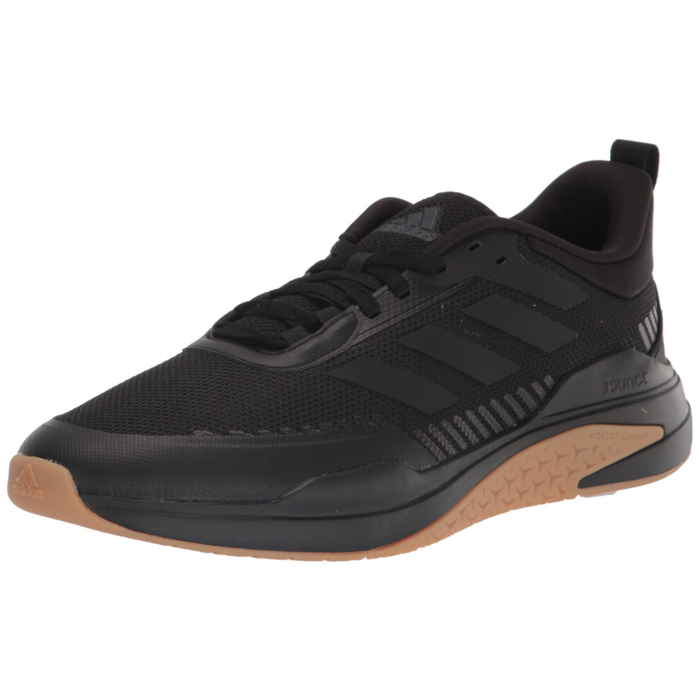 adidas Men's Dlux Trainer Running Shoe  Core Black/Core Black/Gum  7.5