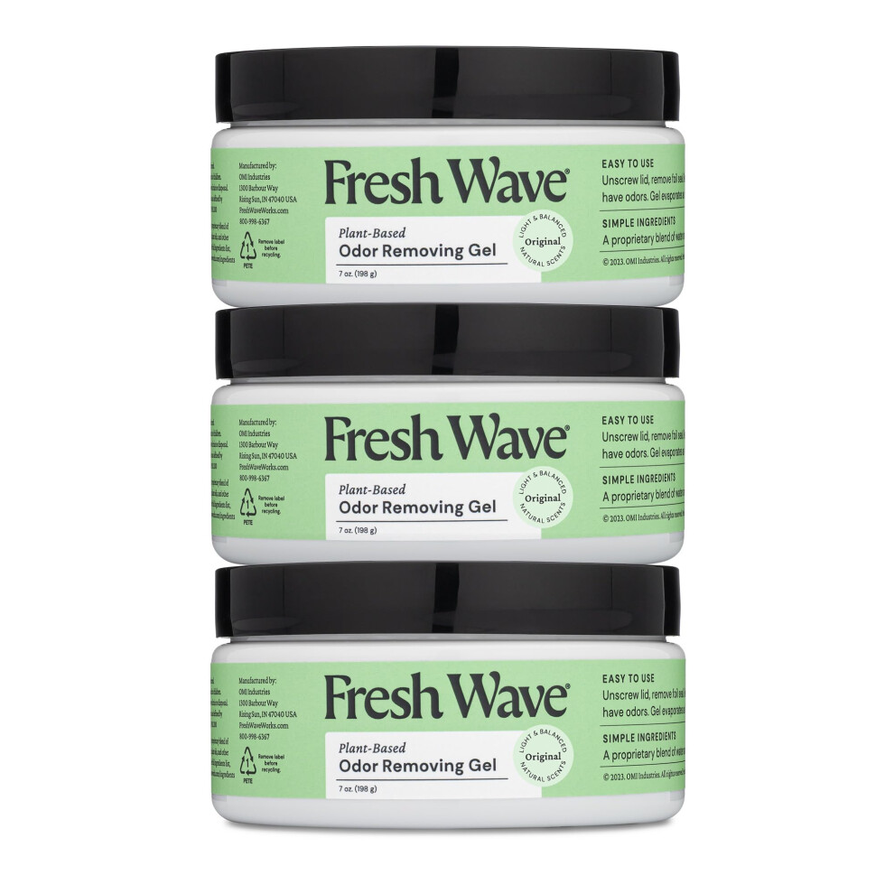 Fresh Wave Odor Removing Gel  7 oz. | Pack of 3 | Odor Absorbers for H