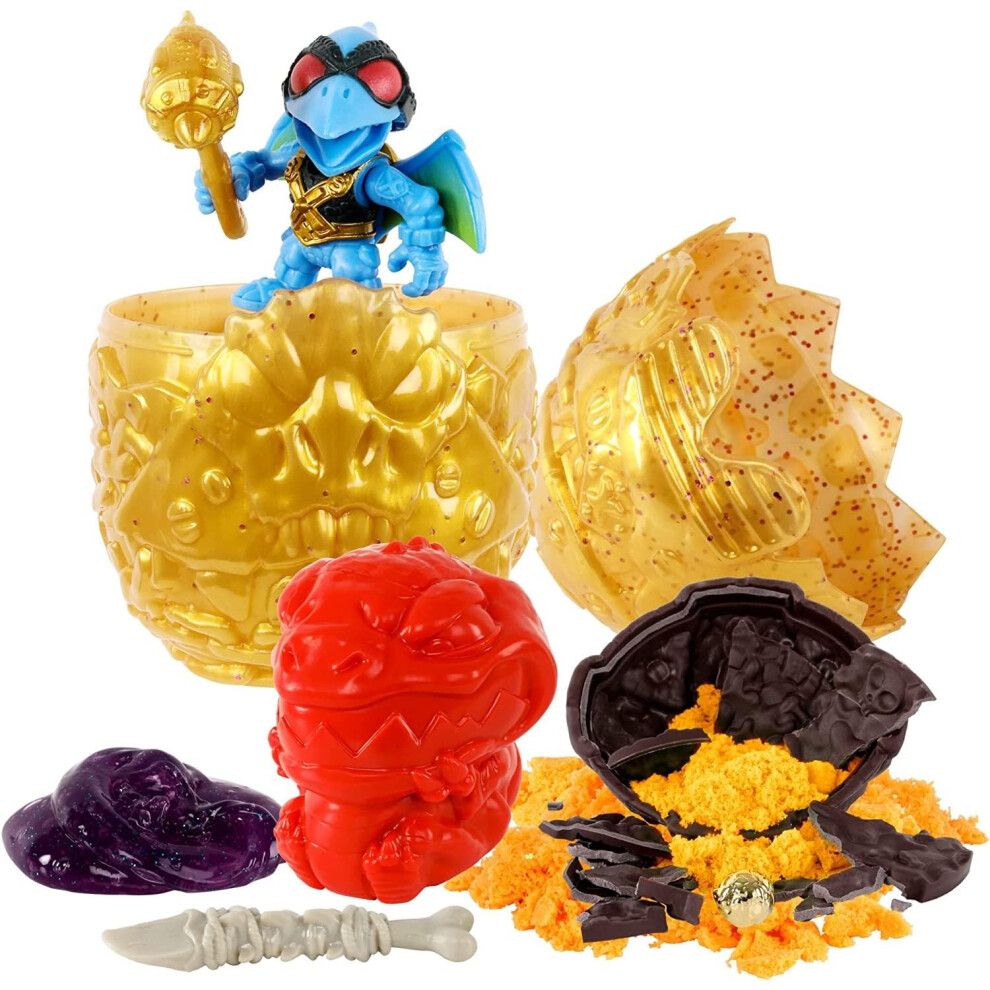 Treasure X Dino Gold Armored Egg. Break The Egg. Squeeze The Ooze Out.