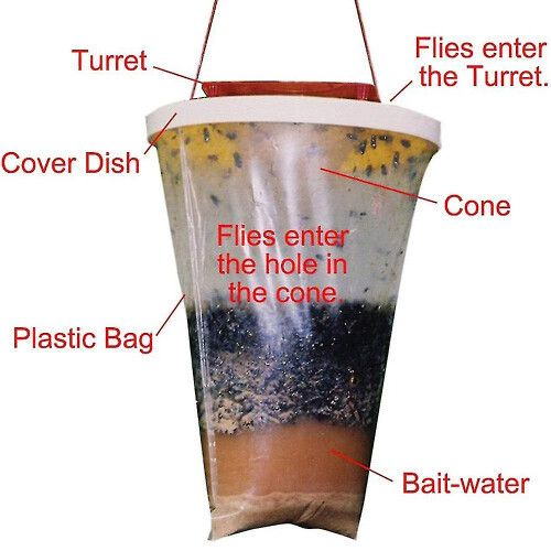 Red Top Fly Trap X 2 High Quality 1