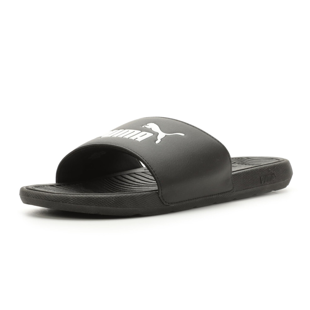 PUMA Men's COOL CAT 2.0 Slide Sandals  Puma Black-Puma White  10