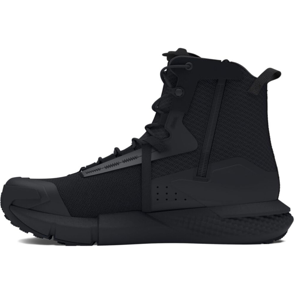 Under Armour Men's Charged Valsetz Zip  (001) Black/Black/Jet Gray  6.