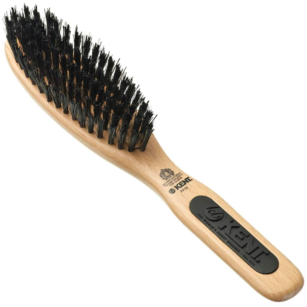 Kent Natural Shine Narrow Grooming Pure Bristle Brush