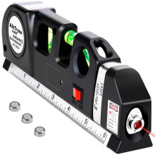 Nouveau Laser Level Horizon Vertical Measure 8ft Aligner Standard et Metric Rulers Multipurpose