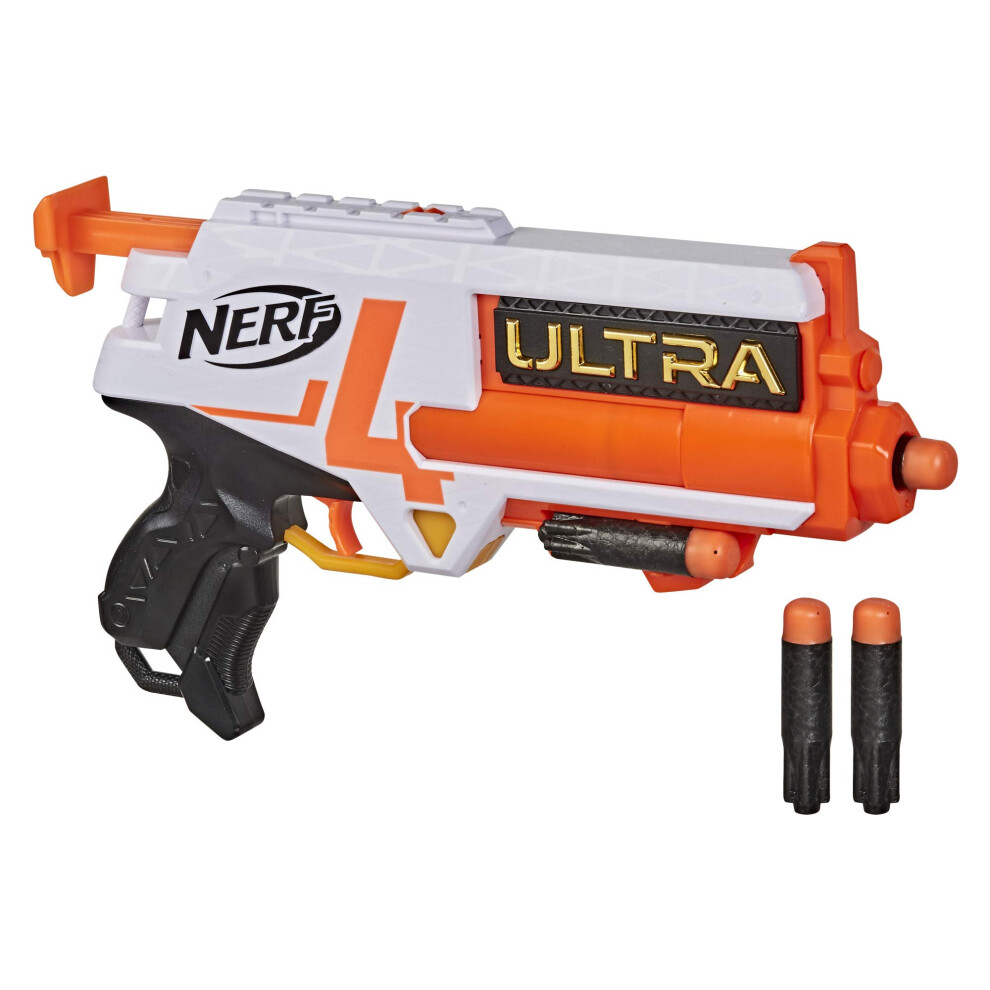 Nerf Ultra Four Dart Blaster - 4 Ultra Darts  Single-Shot Blasting  2-