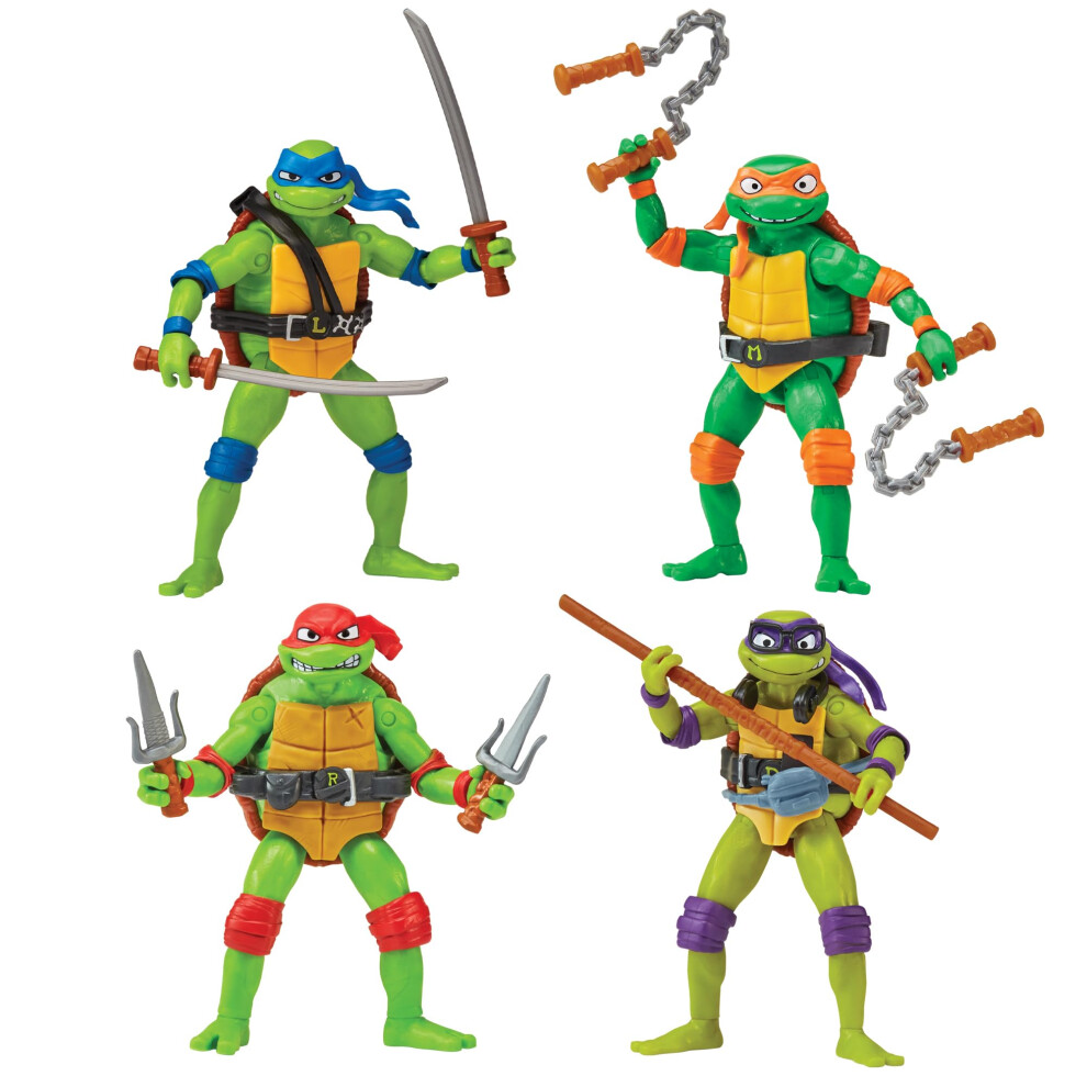 Teenage Mutant Ninja Turtles: Mutant Mayhem Basic Figure Turtle 4-Pack