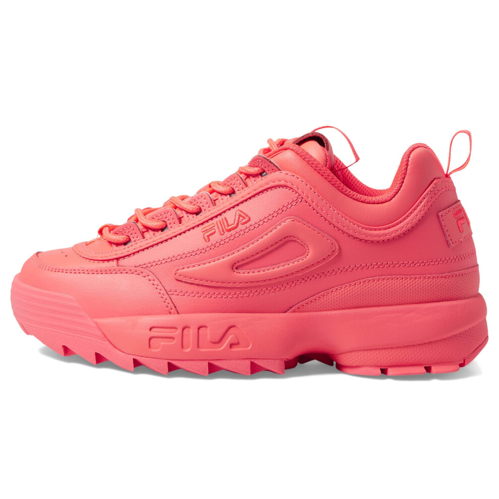 Fila Disruptor II Premium Fashion Sneaker Fiery Coral/Fiery Coral/Fier