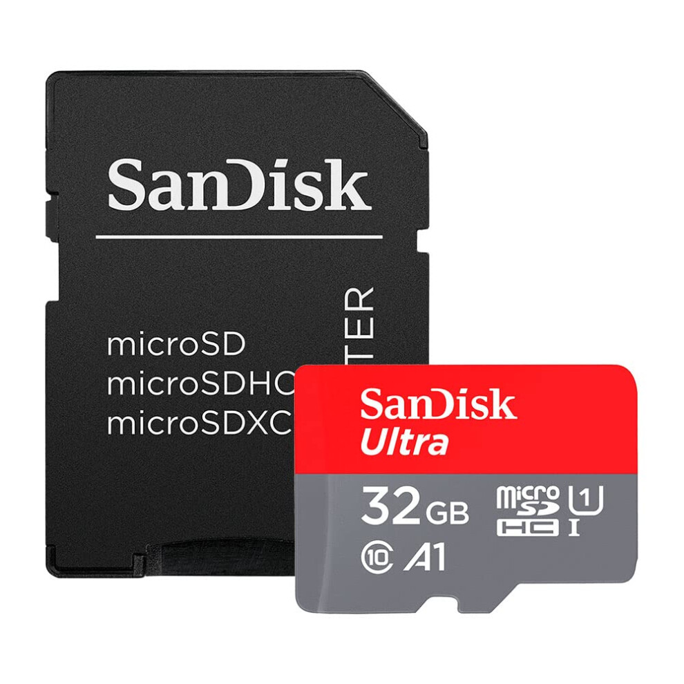 SanDisk 32GB Ultra MicroSDHC UHS-I Memory Card with Adapter - 98MB/s