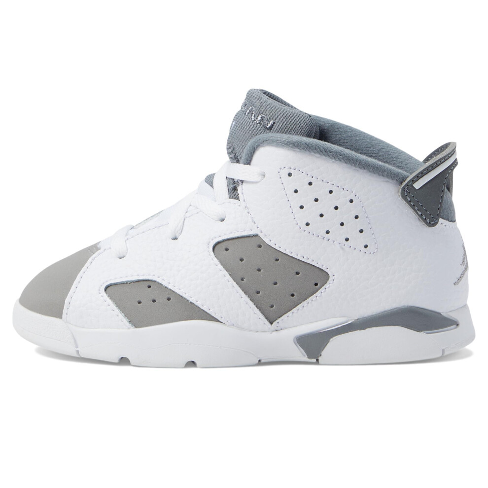 Jordan Baby Boy's 6 Retro (Infant/Toddler) White/Medium Grey/Cool Grey