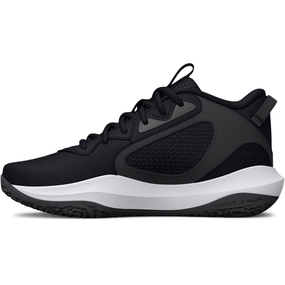 Under Armour Unisex Lockdown 6 Basketball Shoe  Black  12.5  US