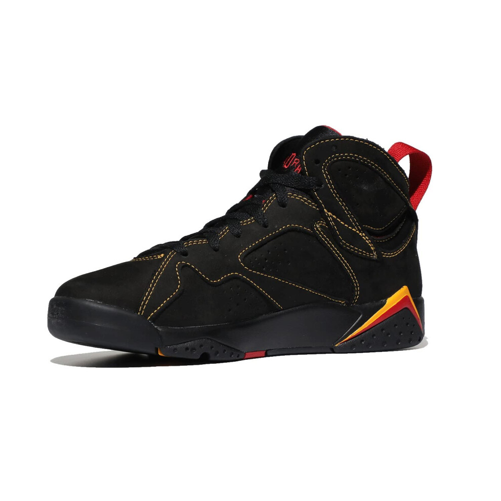 Jordan Boy's Air Jordan 7 Retro BG (Big Kid) Black/Citrus/Varsity Red